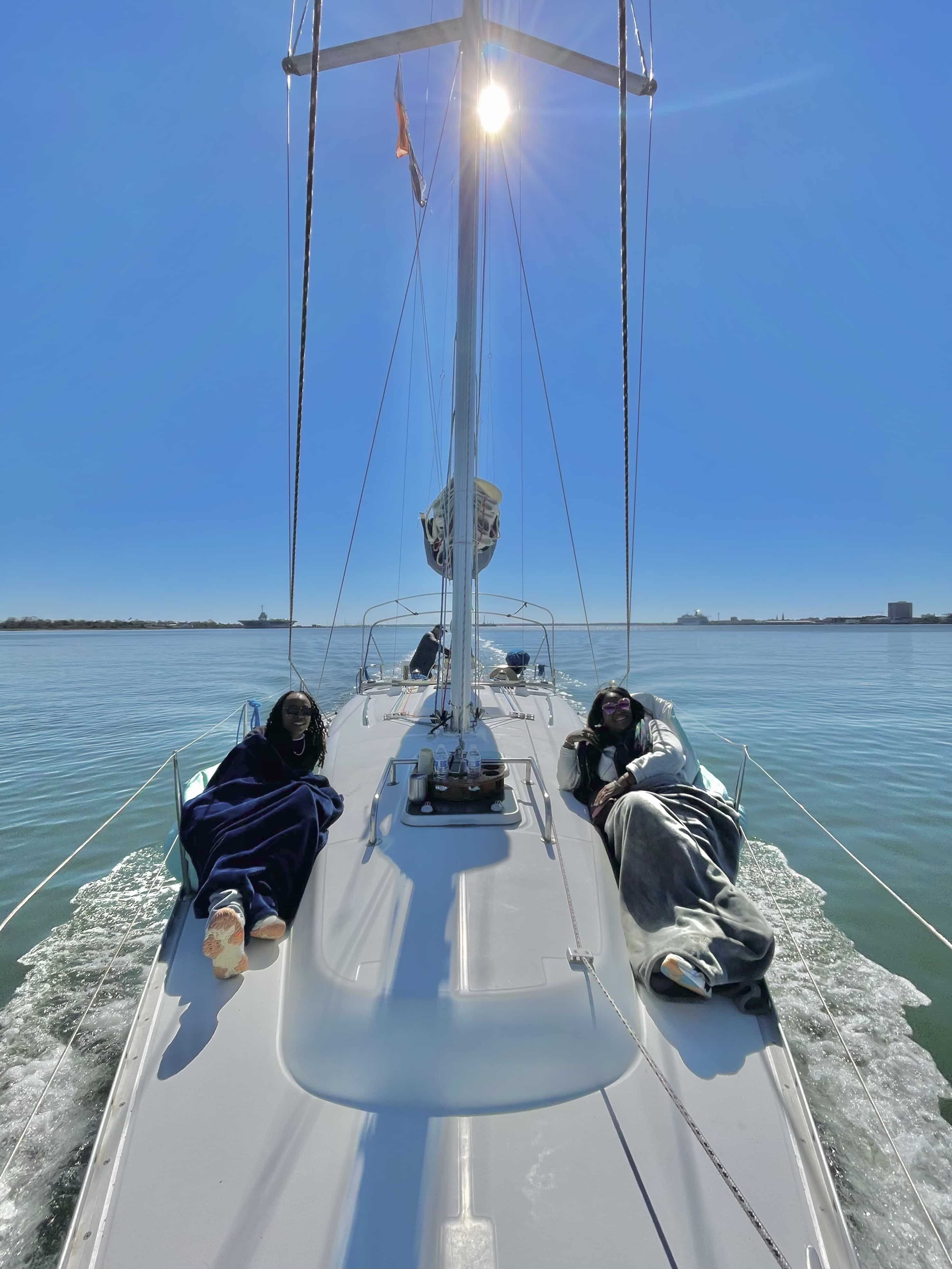 private sailboat charter Charleston SC-Winter Sailing