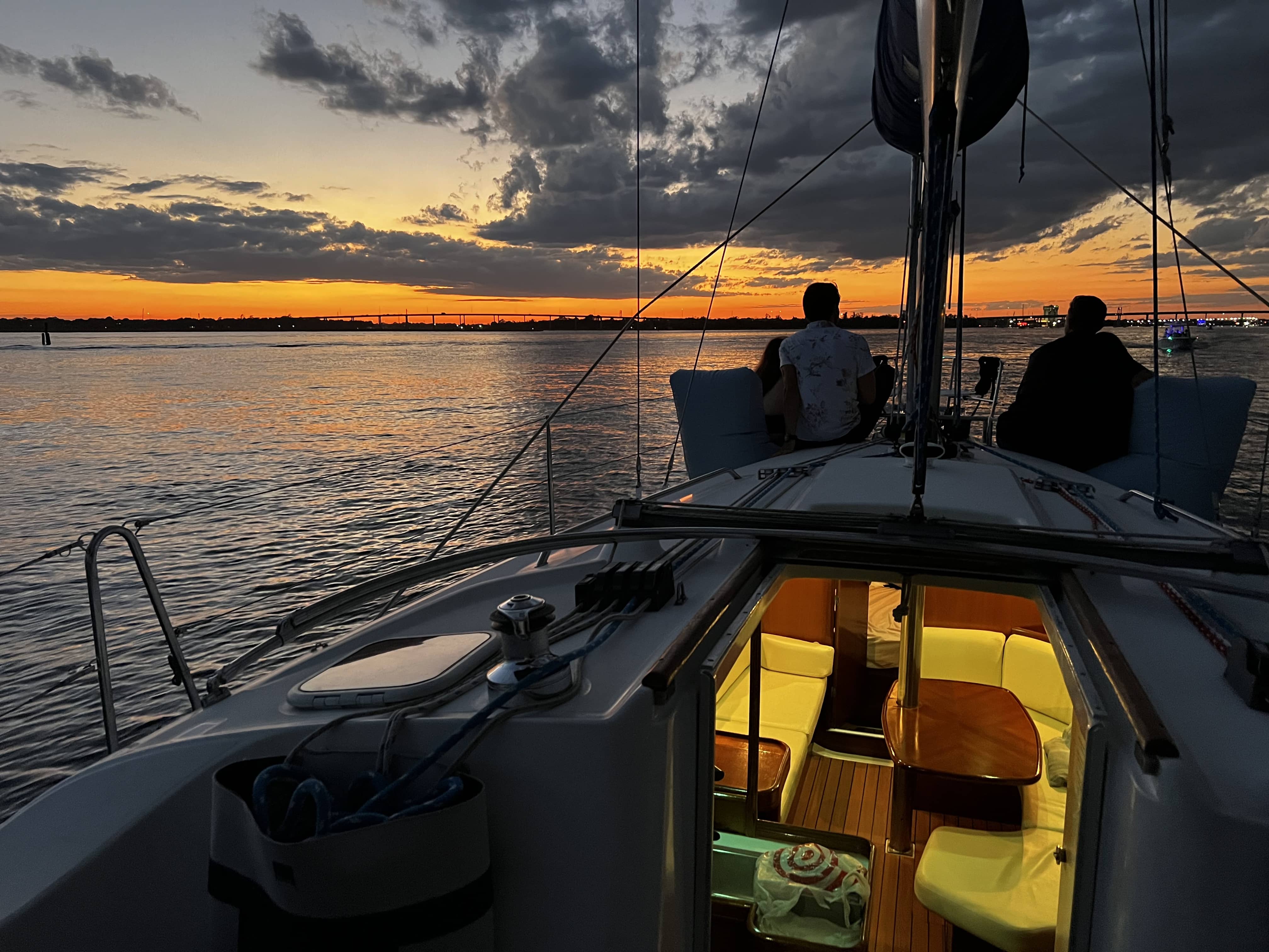 private sailboat charter Charleston-sunset sail Charleston SC