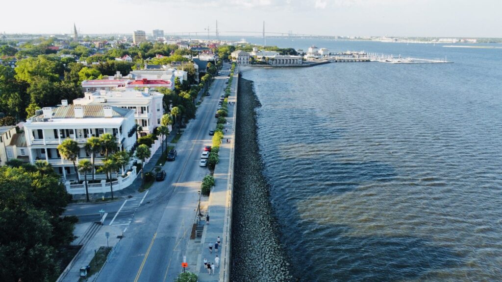 charleston sc drone photo