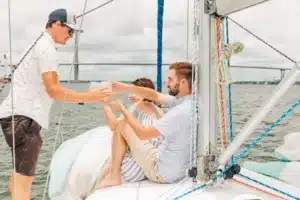 private sailing charters in charleston sc serving drinks onboard full service