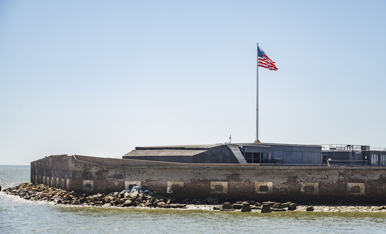 fort sumter view from private sailbot tour in charleston sc