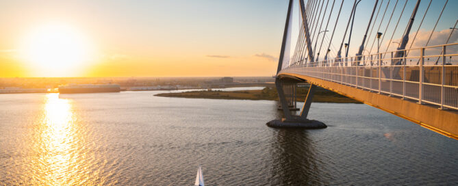 sailboat under ravenel bridge charleston sc