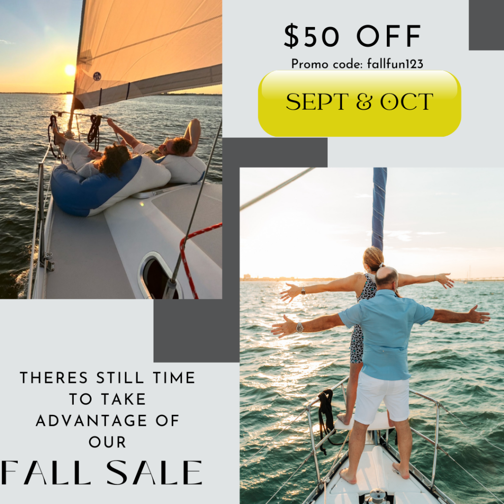 promotional discount for private boat charters