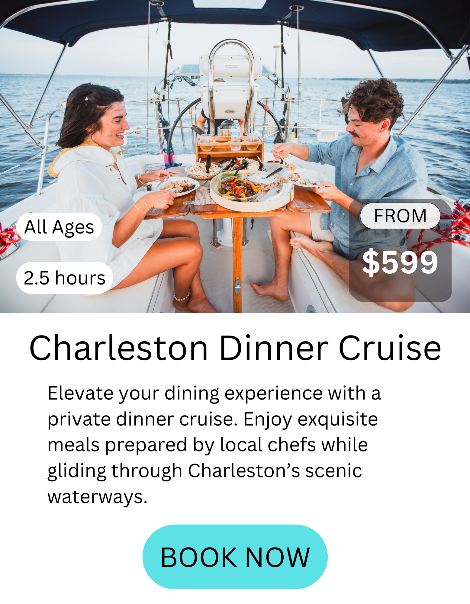3 charleston dinner cruise details
