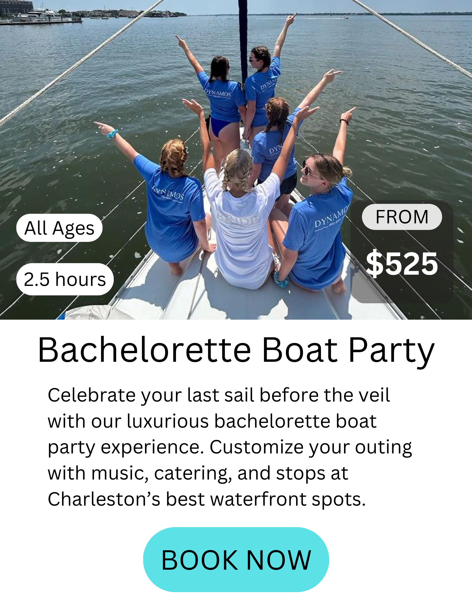 6 bachelorette boat party tour details