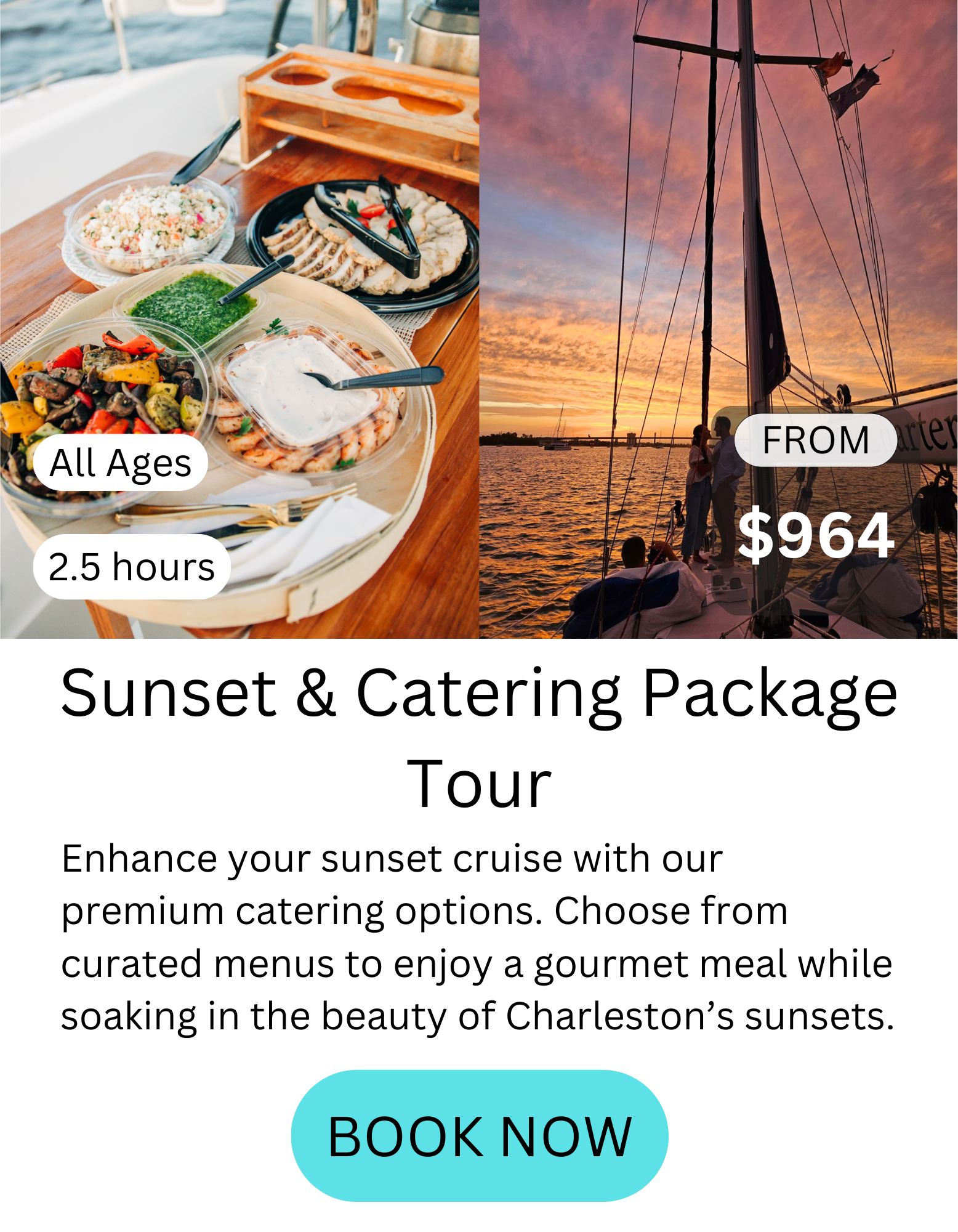 9 sunset and catering package tour details