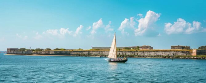 Private boat tour near Fort Sumter in Charleston, highlighting unique sailing experiences