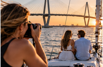 boat photoshoot charleston